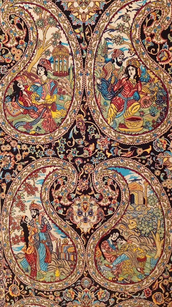 Persian Paisley Pictorial Design Dynasty Oriental Rugs